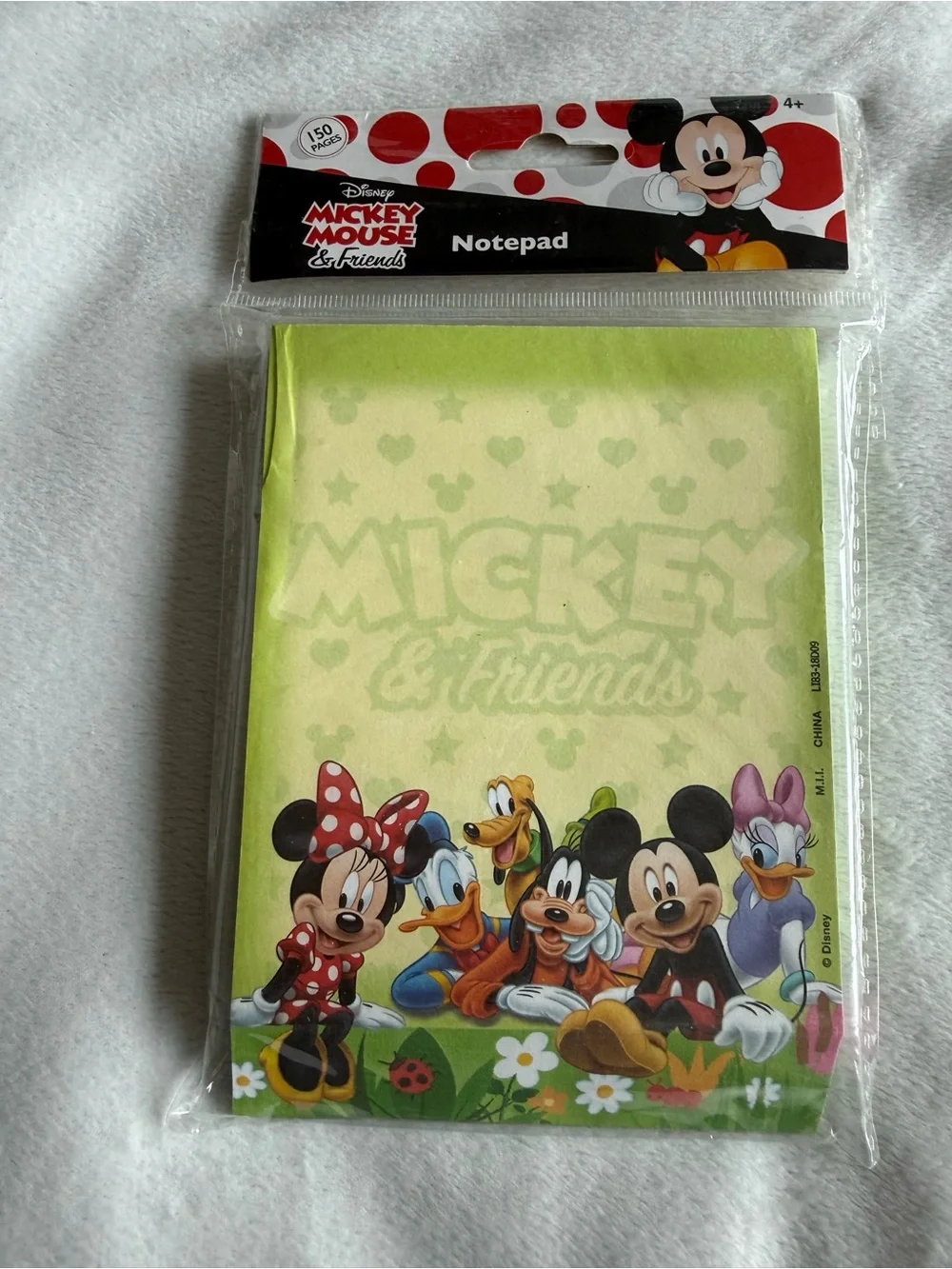 Mickey & Friends Notepad Set with Multi-Color Pens - NWT